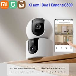 Xiaomi Smart Dual Lens Camera PTZ C300 360° AI Detection 3 Million Pixels Full Color Night Vision WiFi6 Home Security Mijia