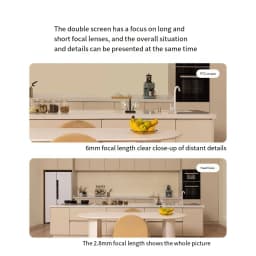 Xiaomi Smart Dual Lens Camera PTZ C300 360° AI Detection 3 Million Pixels Full Color Night Vision WiFi6 Home Security Mijia
