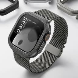 Metal + PC Cover for Apple Watch Ultra 3/2/1 49mm Anti-Scratch Shockproof Protective Case for Iwatch 49MM Rhombus Pattern / Halo