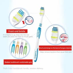 Colgate Simulated Toothbrush Soft Medium Bristle Comfortable Handle Home Travel Portable Oral Hygiene Care Tool