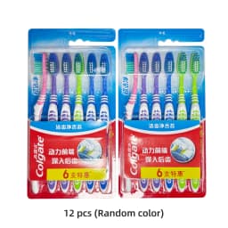 Colgate Simulated Toothbrush Soft Medium Bristle Comfortable Handle Home Travel Portable Oral Hygiene Care Tool