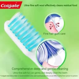 Colgate Simulated Toothbrush Soft Medium Bristle Comfortable Handle Home Travel Portable Oral Hygiene Care Tool