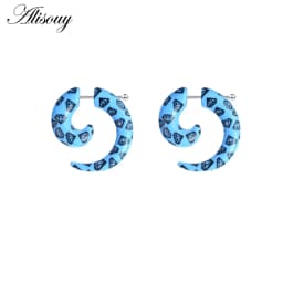 2pcs Hot Acrylic Cheater Fake Spiral Ear Taper Stretcher Expanders Gauge Tunnel And Plugs Earlobe Earring Piercing Body Jewelry