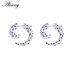 2pcs Hot Acrylic Cheater Fake Spiral Ear Taper Stretcher Expanders Gauge Tunnel And Plugs Earlobe Earring Piercing Body Jewelry