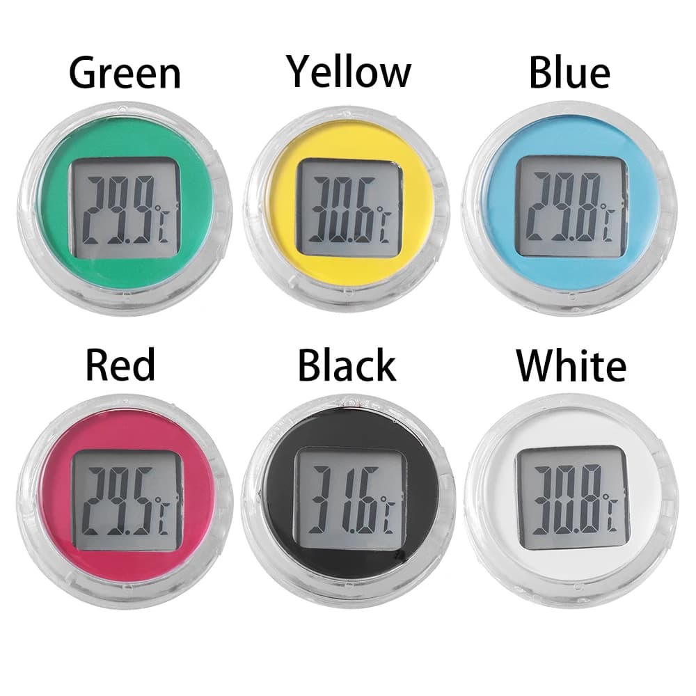 1 Pcs Waterproof Stick-On Mini Motorcycle Digital Thermometer Celsius Mount Motorbike Digital Thermometer Motorcycle Accessories