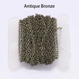 5 M/Lot Gold/Bronze Plated Necklace Chain For Jewelry Making Findings DIY Necklace Chains Materials Handmade Supplies