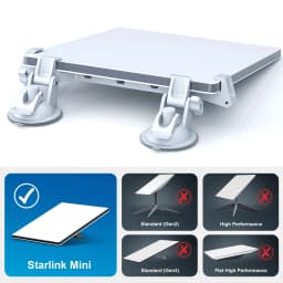 4 Suction Cups and 2 Brackets For Starlink Mini Mount Suction Cup Car Sunroof Suction Mounting Bracket for RVs,Vans,Boat,Trucks