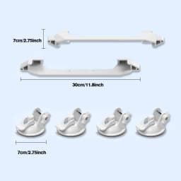 4 Suction Cups and 2 Brackets For Starlink Mini Mount Suction Cup Car Sunroof Suction Mounting Bracket for RVs,Vans,Boat,Trucks