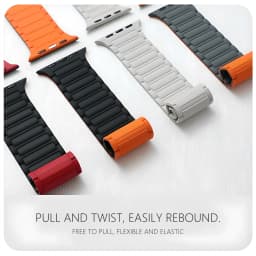 Silicone Strap for Apple Watch 46mm 42mm 49 45mm 41mm 44 40mm Magnetic Band for IWatch Ultra 4/3/2 Series 12 11 10 9 8 7 6 SE 5