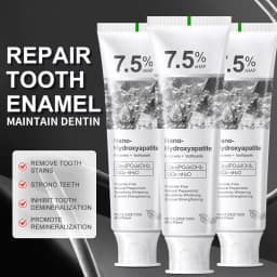 1/2/3Pcs Fluoride-Free Hydroxyapatite Toothpaste Nano-HAP Whitening Gentle Mint Breath Refreshing Stain Removal Oral Care