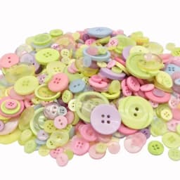 50g Mix Size Mix Color Plastic Buttons Lot for Sewing Scrapbooking and DIY Handmade Craft with Different Color and Style