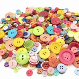50g Mix Size Mix Color Plastic Buttons Lot for Sewing Scrapbooking and DIY Handmade Craft with Different Color and Style
