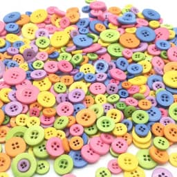 50g Mix Size Mix Color Plastic Buttons Lot for Sewing Scrapbooking and DIY Handmade Craft with Different Color and Style