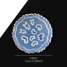 SNASAN Tiny Beads Flower Bear Leaf Shell Dolphin Beauty Nail Art Resin Silicone Mould DIY Tool UV Epoxy Resin Box Silicone Mold
