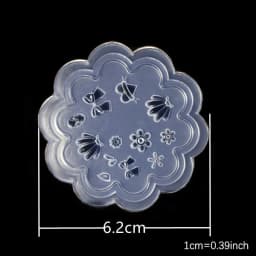 SNASAN Tiny Beads Flower Bear Leaf Shell Dolphin Beauty Nail Art Resin Silicone Mould DIY Tool UV Epoxy Resin Box Silicone Mold