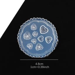 SNASAN Tiny Beads Flower Bear Leaf Shell Dolphin Beauty Nail Art Resin Silicone Mould DIY Tool UV Epoxy Resin Box Silicone Mold