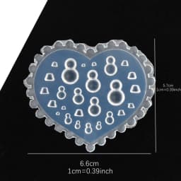 SNASAN Tiny Beads Flower Bear Leaf Shell Dolphin Beauty Nail Art Resin Silicone Mould DIY Tool UV Epoxy Resin Box Silicone Mold