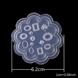 SNASAN Tiny Beads Flower Bear Leaf Shell Dolphin Beauty Nail Art Resin Silicone Mould DIY Tool UV Epoxy Resin Box Silicone Mold