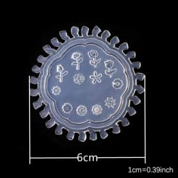 SNASAN Tiny Beads Flower Bear Leaf Shell Dolphin Beauty Nail Art Resin Silicone Mould DIY Tool UV Epoxy Resin Box Silicone Mold