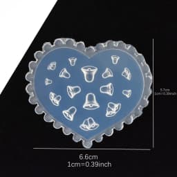 SNASAN Tiny Beads Flower Bear Leaf Shell Dolphin Beauty Nail Art Resin Silicone Mould DIY Tool UV Epoxy Resin Box Silicone Mold