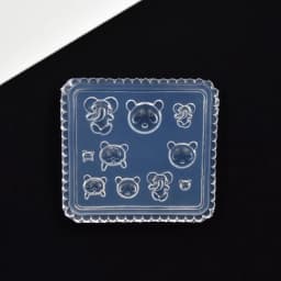 SNASAN Tiny Beads Flower Bear Leaf Shell Dolphin Beauty Nail Art Resin Silicone Mould DIY Tool UV Epoxy Resin Box Silicone Mold