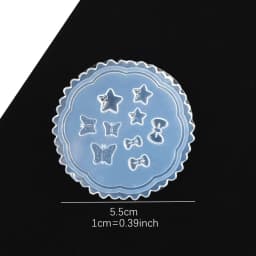 SNASAN Tiny Beads Flower Bear Leaf Shell Dolphin Beauty Nail Art Resin Silicone Mould DIY Tool UV Epoxy Resin Box Silicone Mold