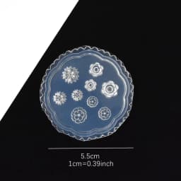 SNASAN Tiny Beads Flower Bear Leaf Shell Dolphin Beauty Nail Art Resin Silicone Mould DIY Tool UV Epoxy Resin Box Silicone Mold