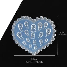 SNASAN Tiny Beads Flower Bear Leaf Shell Dolphin Beauty Nail Art Resin Silicone Mould DIY Tool UV Epoxy Resin Box Silicone Mold