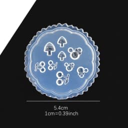 SNASAN Tiny Beads Flower Bear Leaf Shell Dolphin Beauty Nail Art Resin Silicone Mould DIY Tool UV Epoxy Resin Box Silicone Mold