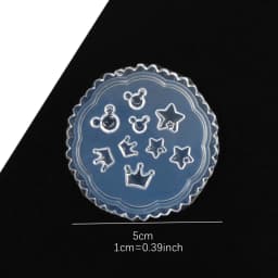 SNASAN Tiny Beads Flower Bear Leaf Shell Dolphin Beauty Nail Art Resin Silicone Mould DIY Tool UV Epoxy Resin Box Silicone Mold
