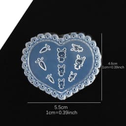 SNASAN Tiny Beads Flower Bear Leaf Shell Dolphin Beauty Nail Art Resin Silicone Mould DIY Tool UV Epoxy Resin Box Silicone Mold