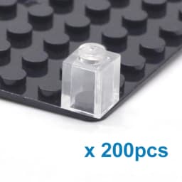 200pcs DIY Building Blocks Thick Figures Bricks 1x1 Dots Educational Creative Compatible With 3005 Plastic Toys for Children