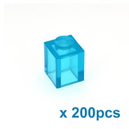 200pcs DIY Building Blocks Thick Figures Bricks 1x1 Dots Educational Creative Compatible With 3005 Plastic Toys for Children
