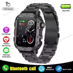2025 New for Xiaomi Military Smart Watch Men IP67 3ATM Outdoor Sports Fitness Tracker Health Monitor 1.44Inch BT Call Smartwatch