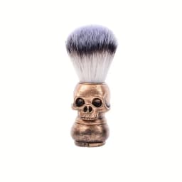 1Pc Men's Vintage Skull Head Beard Brush, Men's Shaving Care Facial Brush, Suitable for Valentine's Day, Father's Day Gift