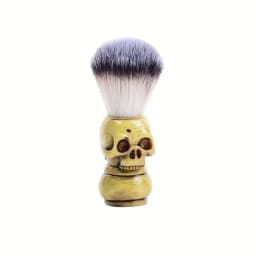 1Pc Men's Vintage Skull Head Beard Brush, Men's Shaving Care Facial Brush, Suitable for Valentine's Day, Father's Day Gift