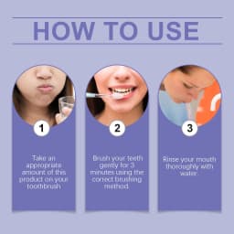 Delicate teeth care, strong cleaning power, long-term fresh breath and white smile