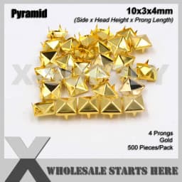 Punk DIY English UK 77 Round Cone Stud in Silver Color with 2 Prongs (Over 20Lots Will Get 35% Off) Used for Leather Craft