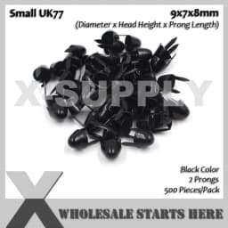 Punk DIY English UK 77 Round Cone Stud in Silver Color with 2 Prongs (Over 20Lots Will Get 35% Off) Used for Leather Craft
