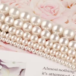 2/3/4/6/8/10/12/14mm Natural Pearls White Shell Round Loose Beads For Jewellery Making Diy Bracelet Necklace 15'' Wholesale