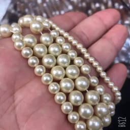 2/3/4/6/8/10/12/14mm Natural Pearls White Shell Round Loose Beads For Jewellery Making Diy Bracelet Necklace 15'' Wholesale