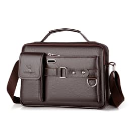 Brand Men Shoulder Bag Pu Leather Business Messenger Bag for Man 2022 New Vintage Small Male Crossbody Bags Designer Handbags 가방