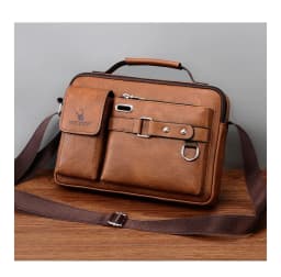 Brand Men Shoulder Bag Pu Leather Business Messenger Bag for Man 2022 New Vintage Small Male Crossbody Bags Designer Handbags 가방