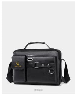Brand Men Shoulder Bag Pu Leather Business Messenger Bag for Man 2022 New Vintage Small Male Crossbody Bags Designer Handbags 가방