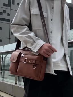 Brand Men Shoulder Bag Pu Leather Business Messenger Bag for Man 2022 New Vintage Small Male Crossbody Bags Designer Handbags 가방