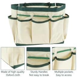 Multi-Purpose Tool Bag High Quality Professional Multi Pocket Garden Tool Bag 600D Oxford for Gardening Yard Lawn Work