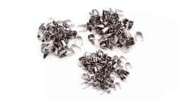 100pcs Stainless Steel Gold Plated Pendant Pinch Bail Clasps Necklace Hooks Clips Connector For DIY Jewelry Making Findings