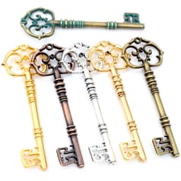 83x31mm 2pcs Bronze Green Gold Colors Antique silver color Plated Key Handmade Charms Pendant:DIY for bracelet necklace
