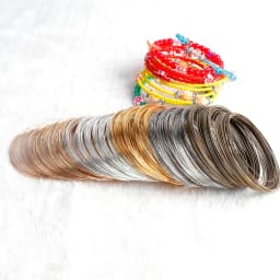 Wholesale 100 Loops 0.6mm Thick Memory Beading Steel Wire for DIY Jewelry Findings Bangle Bracelet Creative Handicraft Making