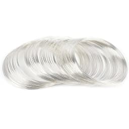 Wholesale 100 Loops 0.6mm Thick Memory Beading Steel Wire for DIY Jewelry Findings Bangle Bracelet Creative Handicraft Making